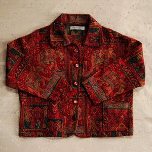 Bettz Designs Tapestry Wearable Art Elephant Coat